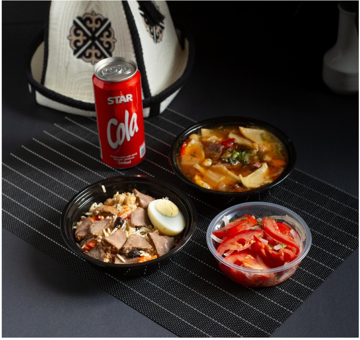 Half Mampar Soup, Half Pilaf & Shakarap Salad — Monday combo meal