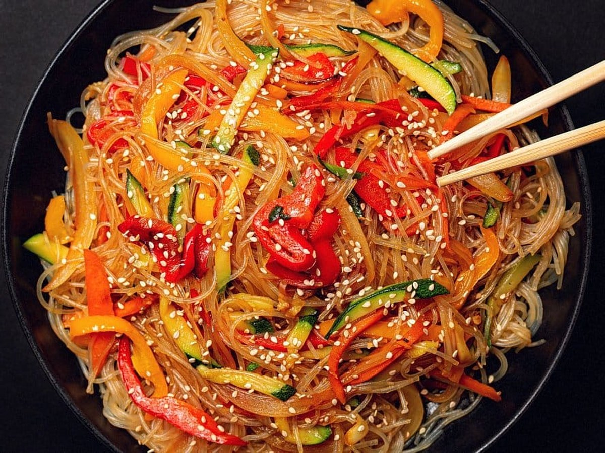 Funcheza with Vegetables — Kyrgyz dish