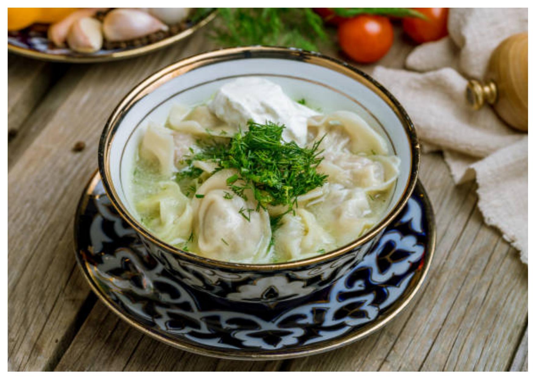 Pelmeni Soup — Kyrgyz dish