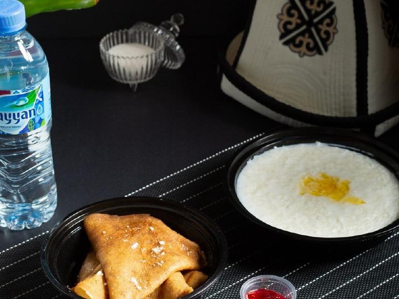 Rice w/ Milk & 3 pcs Blinchiki — Friday combo meal