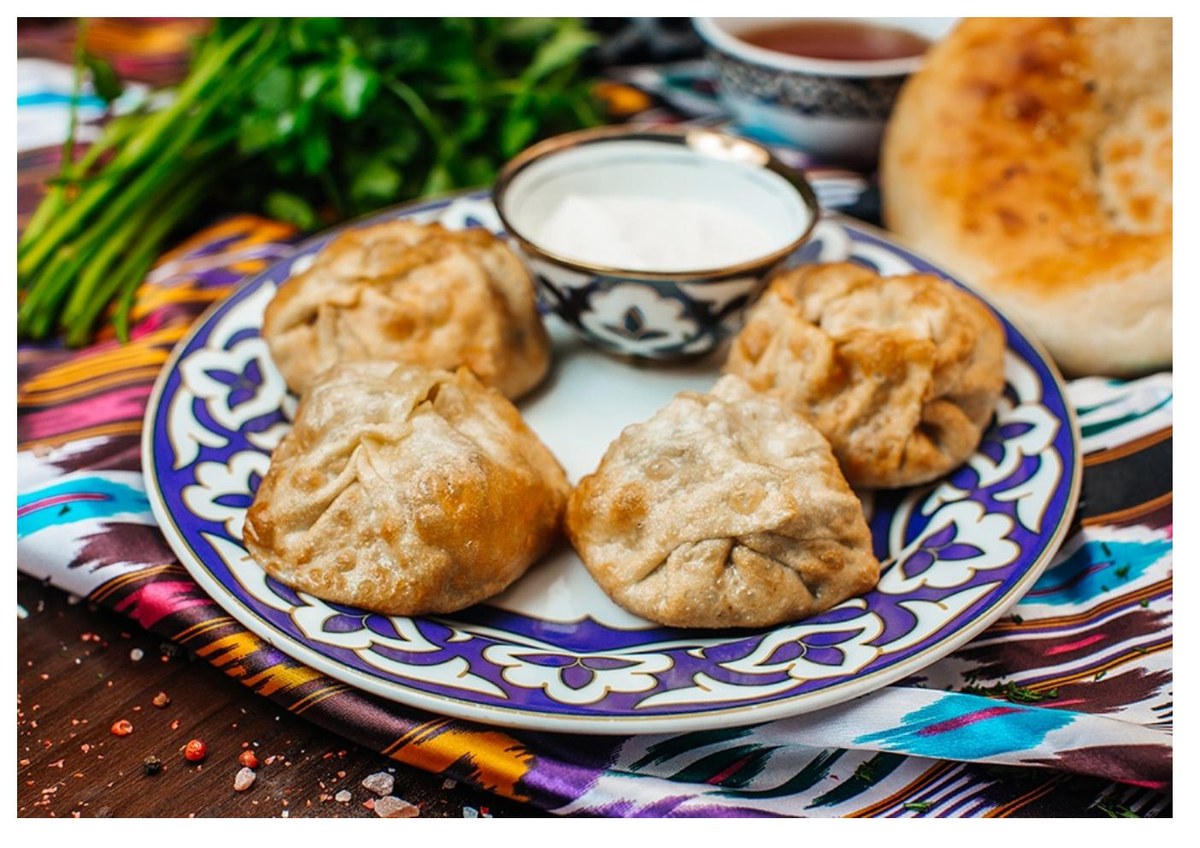 Fried Manty — Kyrgyz dish