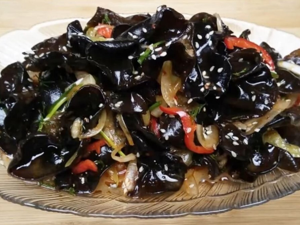 Mushroom Salad — Kyrgyz dish